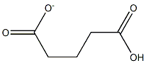 4-Carboxybutyric acid anion Structure
