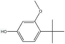 4-tert-ブチル-3-メトキシフェノール 化学構造式