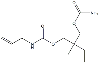 2-Ethyl-2-methyl-1,3-propanediol 1-allylcarbamate 3-carbamate Structure