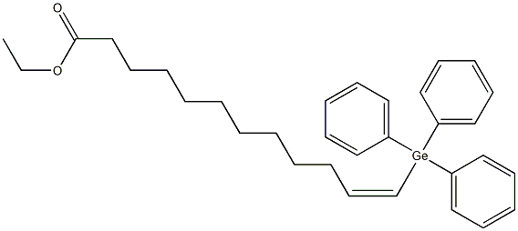 (Z)-12-(Triphenylgermyl)-11-dodecenoic acid ethyl ester 结构式