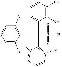 Bis(2,6-dichlorophenyl)(2,3-dihydroxyphenyl)methanesulfonic acid Structure