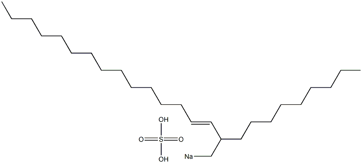 Sulfuric acid 2-nonyl-3-heptadecenyl=sodium ester salt Structure