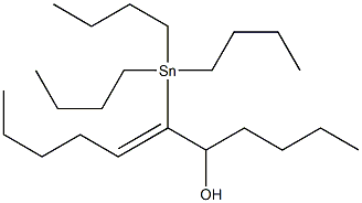 (Z)-6-(Tributylstannyl)-6-undecen-5-ol Structure