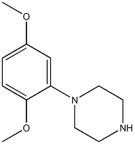 4-[2,5-ジメトキシフェニル]ピペラジン 化学構造式