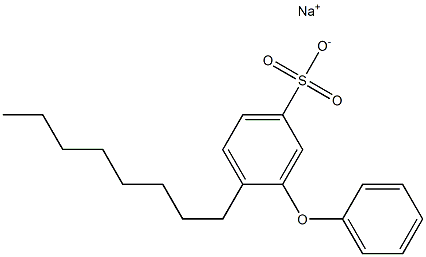 4-Octyl-3-phenoxybenzenesulfonic acid sodium salt Structure