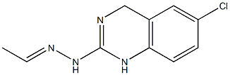 Acetaldehyde [[6-chloro-1,4-dihydroquinazolin]-2-yl]hydrazone Structure