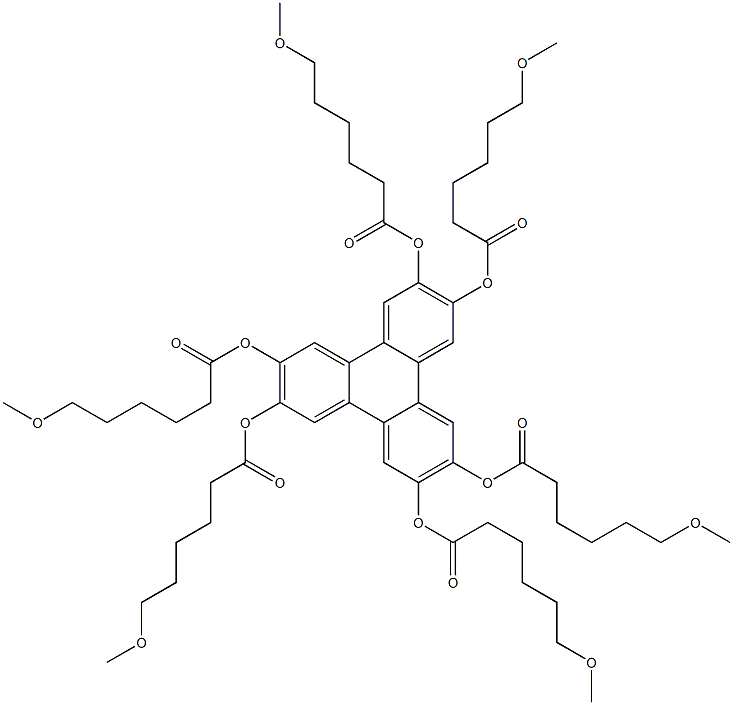 Triphenylene-2,3,6,7,10,11-hexol hexakis(6-methoxyhexanoate) Structure