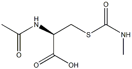 N-アセチル-S-(メチルカルバモイル)-L-システイン 化学構造式