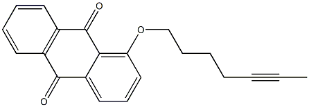 1-(5-Heptynyloxy)anthraquinone 结构式