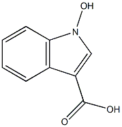 1-ヒドロキシ-1H-インドール-3-カルボン酸 化学構造式