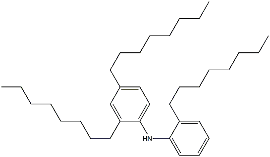 2-Octylphenyl 2,4-dioctylphenylamine Structure