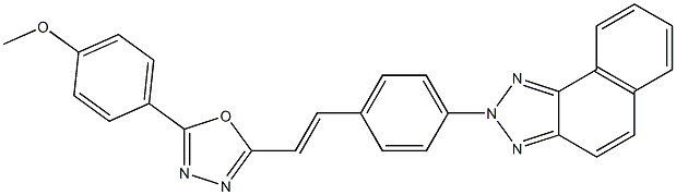 2-[4-[2-[5-(4-Methoxyphenyl)-1,3,4-oxadiazol-2-yl]vinyl]phenyl]-2H-naphtho[1,2-d]triazole