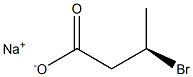 [R,(-)]-3-ブロモ酪酸ナトリウム 化学構造式
