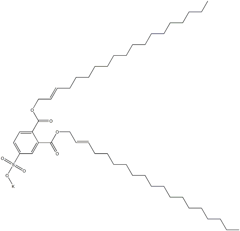 4-(Potassiosulfo)phthalic acid di(2-nonadecenyl) ester