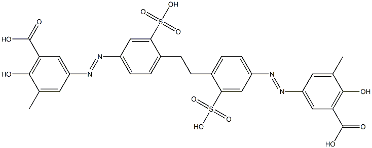 3,3'-[1,2-Ethanediylbis[(3-sulfo-4,1-phenylene)azo]]bis(6-hydroxy-5-methylbenzoic acid)