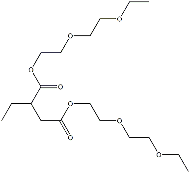 Ethylsuccinic acid bis[2-(2-ethoxyethoxy)ethyl] ester Struktur