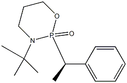 3-tert-Butyl-3,4,5,6-tetrahydro-2-[(R)-1-phenylethyl]-2H-1,3,2-oxazaphosphorin-2-one Struktur