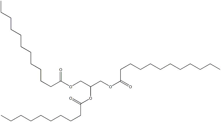 Glycerol 1,3-didodecanoate 2-decanoate Structure
