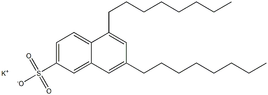5,7-Dioctyl-2-naphthalenesulfonic acid potassium salt Structure