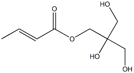 (E)-2-Butenoic acid 2,3-dihydroxy-2-(hydroxymethyl)propyl ester Struktur