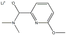 Lithium(6-methoxy-2-pyridinyl)(dimethylamino)methanolate Struktur
