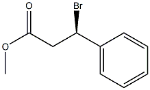 [R,(+)]-3-ブロモ-3-フェニルプロピオン酸メチル 化学構造式
