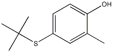 4-(tert-Butylthio)-2-methylphenol Struktur
