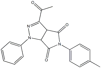1,3a,4,5,6,6a-Hexahydro-3-acetyl-4,6-dioxo-5-(4-methylphenyl)-1-(phenyl)pyrrolo[3,4-c]pyrazole|