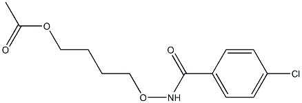 4-クロロ-N-アセトキシ-N-ブトキシベンズアミド 化学構造式