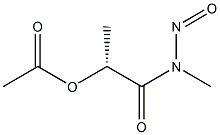 [2R,(+)]-2-(Acetyloxy)-N-methyl-N-nitrosopropionamide Structure