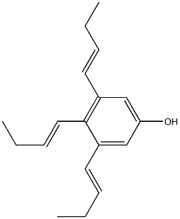 3,4,5-Tri(1-butenyl)phenol Structure