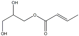 (E)-2-Butenoic acid 2,3-dihydroxypropyl ester Struktur