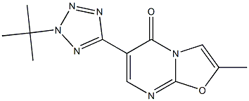 6-(2-tert-Butyl-2H-tetrazol-5-yl)-2-methyl-5H-oxazolo[3,2-a]pyrimidin-5-one Struktur