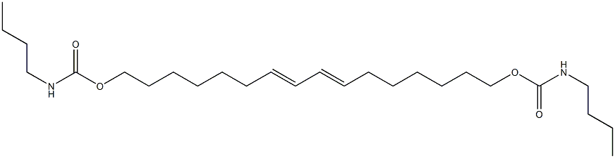 7,9-ヘキサデカジエン-1,16-ジオールビス(N-ブチルカルバマート) 化学構造式