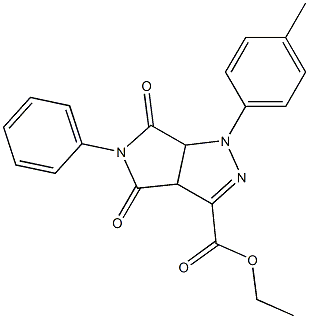 1,3a,4,5,6,6a-Hexahydro-4,6-dioxo-5-(phenyl)-1-(4-methylphenyl)pyrrolo[3,4-c]pyrazole-3-carboxylic acid ethyl ester|