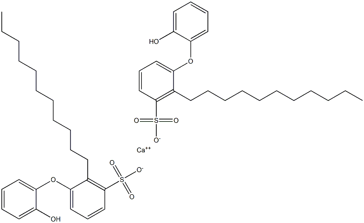 Bis(2'-hydroxy-2-undecyl[oxybisbenzene]-3-sulfonic acid)calcium salt Structure