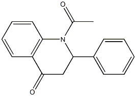 1-Acetyl-2-phenyl-1,2,3,4-tetrahydroquinoline-4-one Structure