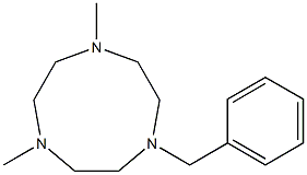 1-Benzyl-4,7-dimethyl-1,4,7-triazacyclononane 结构式