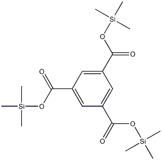 1,3,5-Benzenetricarboxylic acid tri(trimethylsilyl) ester Structure