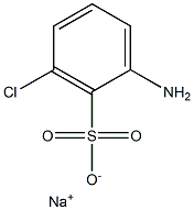 2-Amino-6-chlorobenzenesulfonic acid sodium salt Structure