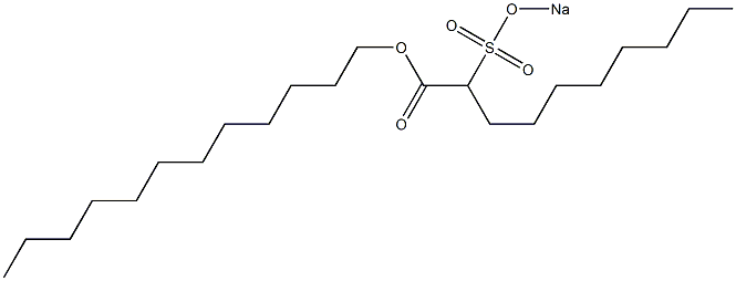 2-(Sodiosulfo)decanoic acid dodecyl ester