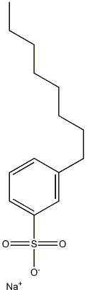 3-Octylbenzenesulfonic acid sodium salt Structure