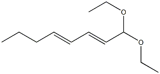 2,4-Octadienal diethyl acetal Structure