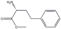 (R)-2-アミノ-4-フェニル酪酸メチル 化学構造式