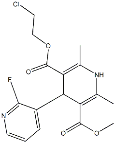 4-(2-Fluoropyridin-3-yl)-1,4-dihydro-2,6-dimethylpyridine-3,5-dicarboxylic acid 3-methyl 5-(2-chloroethyl) ester