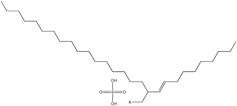  Sulfuric acid 2-(1-decenyl)nonadecyl=potassium ester salt