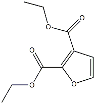 Furan-2,3-dicarboxylic acid diethyl ester Structure