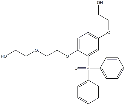 [5-(2-ヒドロキシエトキシ)-2-[2-(2-ヒドロキシエトキシ)エトキシ]フェニル]ジフェニルホスフィンオキシド 化学構造式