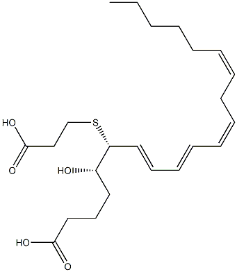 (5S,6R,7E,9E,11Z,14Z)-6-[[2-Carboxyethyl]thio]-5-hydroxy-7,9,11,14-icosatetraenoic acid