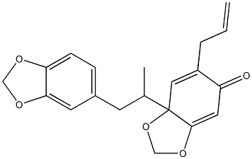 7a-[2-(1,3-Benzodioxol-5-yl)-1-methylethyl]-6-(2-propenyl)-1,3-benzodioxol-5(7aH)-one|